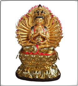 鑄銅千手觀(guān)音銅雕佛像